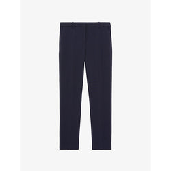 Womens The Kooples High-rise straight-cut stretch-woven trousers