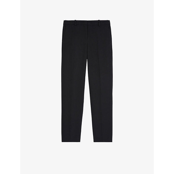 Womens The Kooples High-rise straight-leg stretch-woven trousers