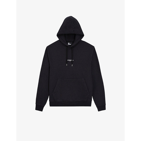 The Kooples Logo-print cotton-jersey hoody | LYBSTORE