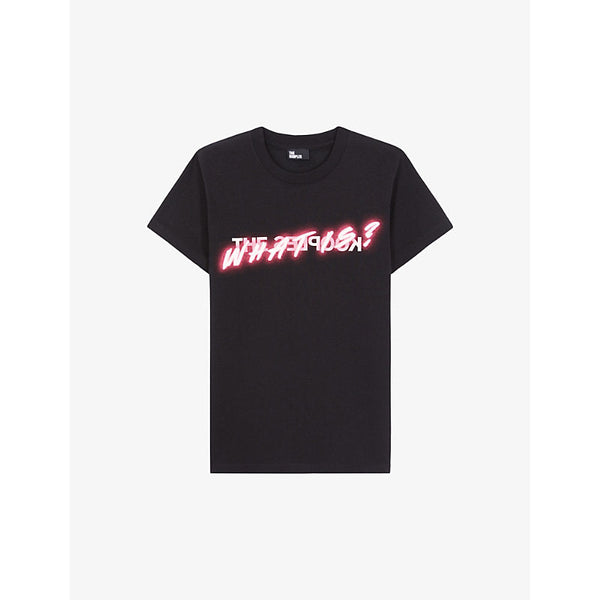 The Kooples Logo-print short-sleeve cotton T-shirt | LYBSTORE