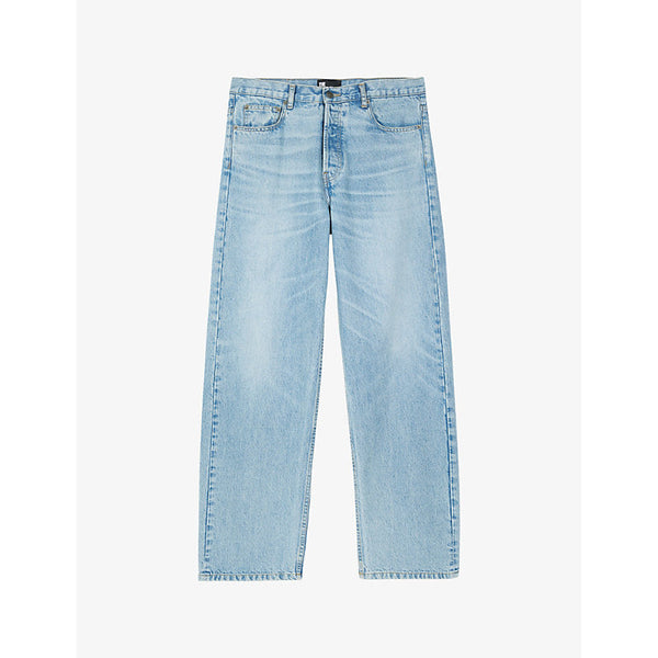 The Kooples Relaxed-fit straight-leg denim jeans