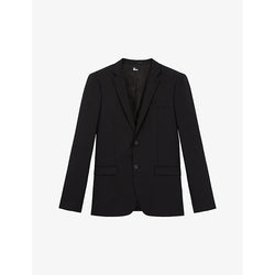 The Kooples Single-breasted slim-fit wool suit jacket