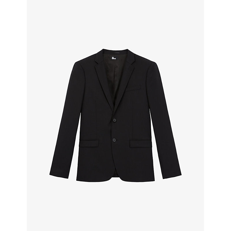 The Kooples Single-breasted slim-fit wool suit jacket