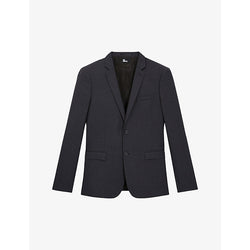 Mens The Kooples Single-breasted slim-fit wool suit jacket