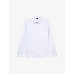 The Kooples Slim-fit cotton-blend shirt