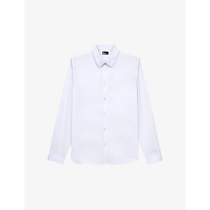 The Kooples Slim-fit cotton-blend shirt