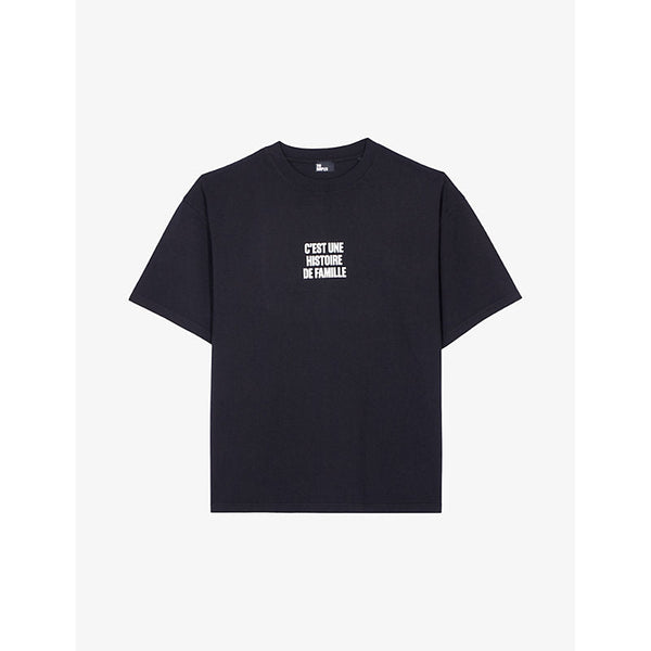 The Kooples Slogan-print relaxed-fit cotton T-shirt