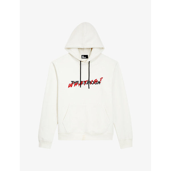 The Kooples Slogan-print relaxed-fit cotton hoody