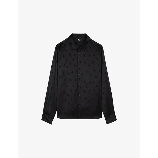 Mens The Kooples Star-print regular-fit woven shirt