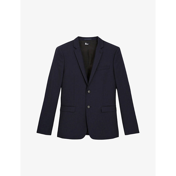 The Kooples Straight-cut single-breasted wool blazer | LYBSTORE