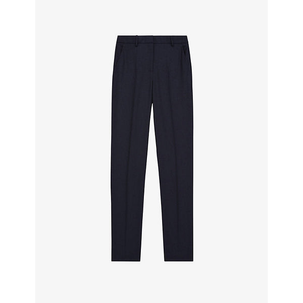 The Kooples Straight-leg tailored stretch-woven trousers | LYBSTORE