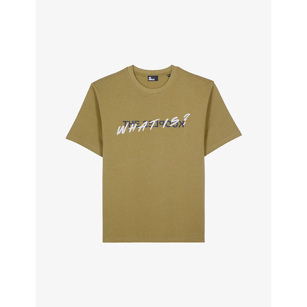 The Kooples 'What is?'-print logo-print cotton T-shirt