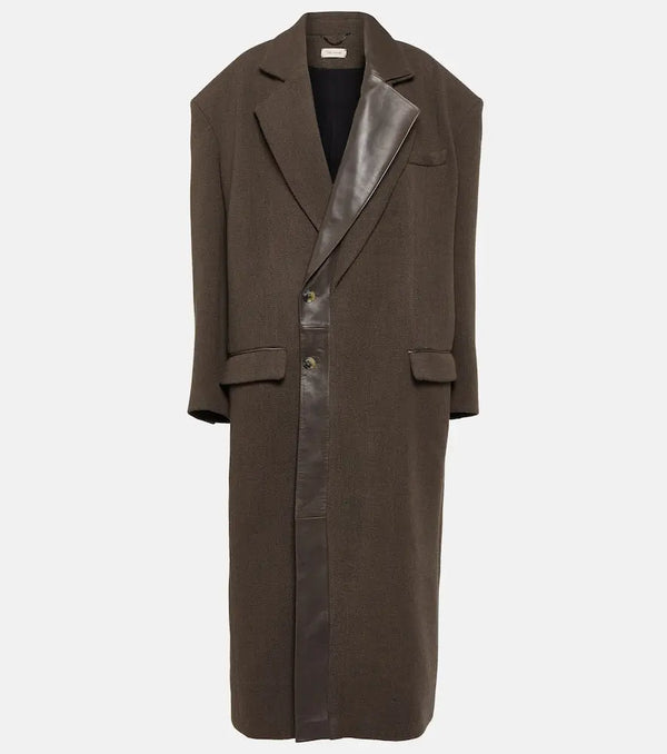 The Mannei Dundee oversized wool-blend coat | LYBSTORE