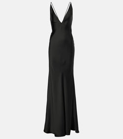 The New Arrivals Ilkyaz Ozel Open-back satin gown