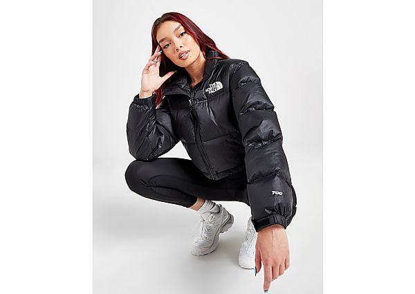 The North Face Cropped Nuptse Jacket Black