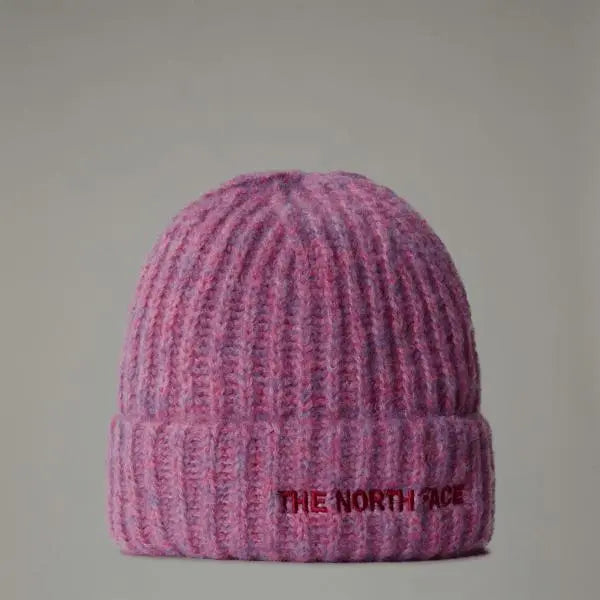 The North Face Fohair Cabin Beanie Midnight Mauve-dragonfruit-beetroot One