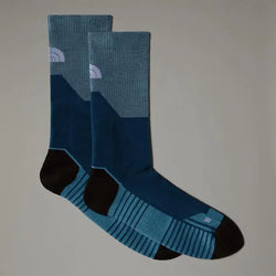 The North Face Hiking Crew Socks Midnight Petrol-algae Blue