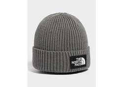 The North Face Logo Box Cuffed Beanie Grey