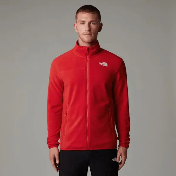 The North Face Men's 100 Glacier Full-zip Fleece High Risk Red