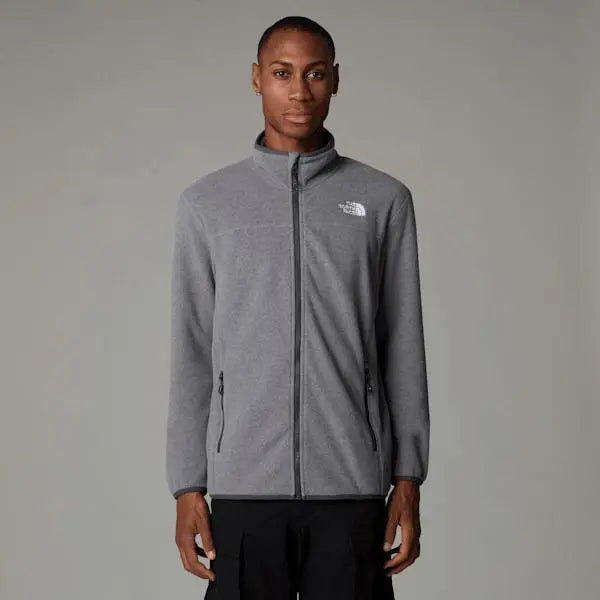 The North Face Men's 100 Glacier Full-zip Fleece Tnf Medium Grey Heather-npf