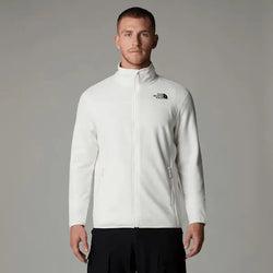 The North Face Men's 100 Glacier Full-zip Fleece White Dune