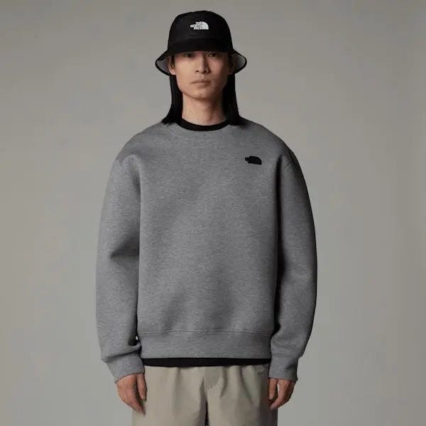 The North Face Men's Crew Neck Sweatshirt Metallic Silver Heather