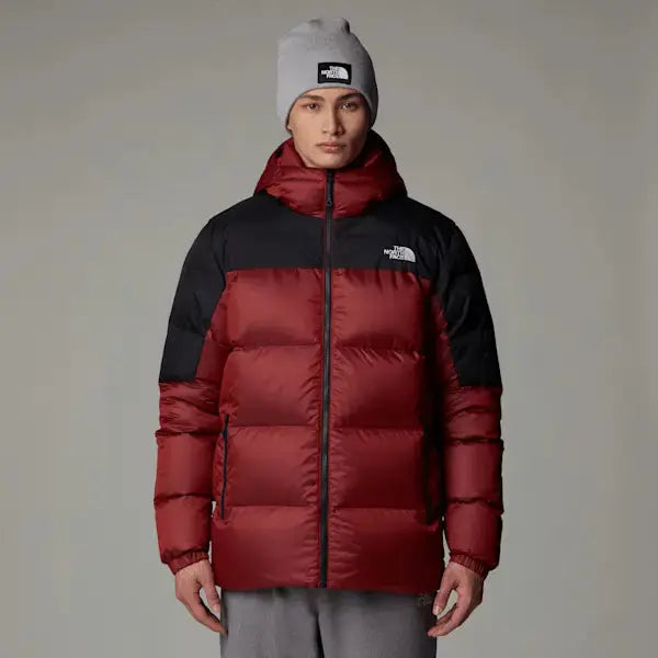 The North Face Men's Diablo Down 2.0 Hooded Jacket High Risk Red Black Heather-tnf Black