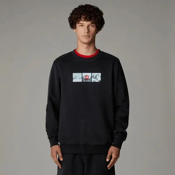 The North Face Men's Expedition System Graphic Sweatshirt Tnf Black