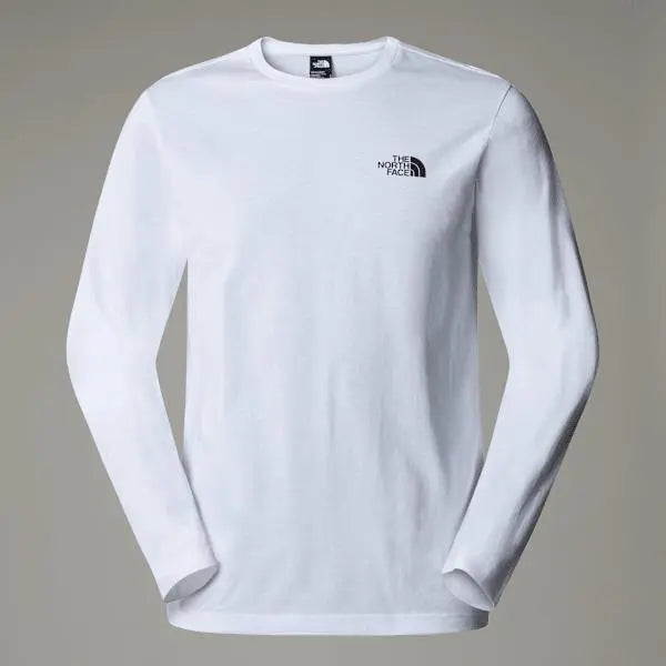 The North Face Men’s Long-sleeve Simple Dome T-shirt Tnf White