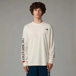 The North Face Men's Long-sleeve Varsity Graphic T-shirt White Dune