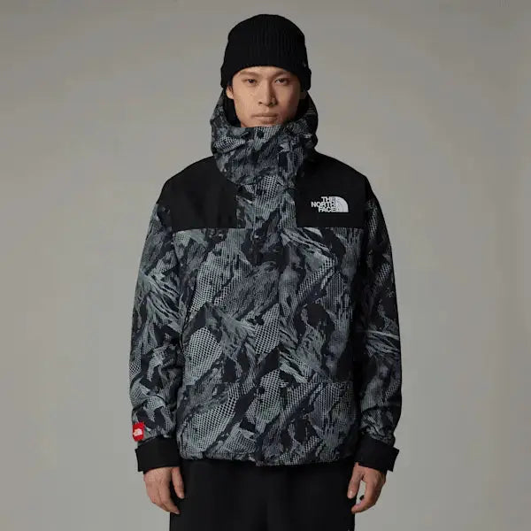 The North Face Men's Mountain Mono Short Jacket Tnf Black 3d Summit Mesh Print-tnf Black