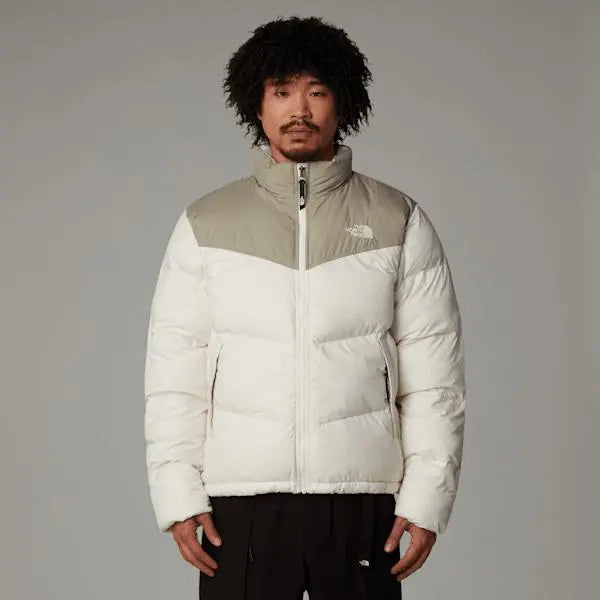 The North Face Men's Saikuru Jacket White Dune-clay Grey