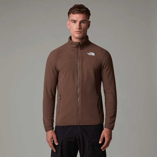 The North Face Men's 100 Glacier Full-zip Fleece Smokey Brown