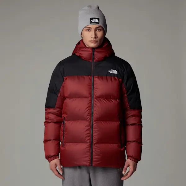 The North Face Men's Diablo Down 2.0 Hooded Jacket High Risk Red Black Heather-tnf Black