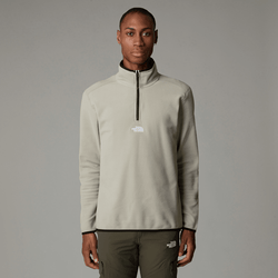 The North Face Men's Glacier 1/4 Zip Fleece Clay Grey