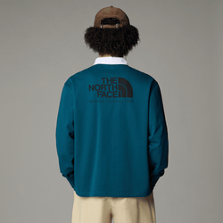 The North Face Men's Heritage Rugby Sweatshirt Midnight Petrol