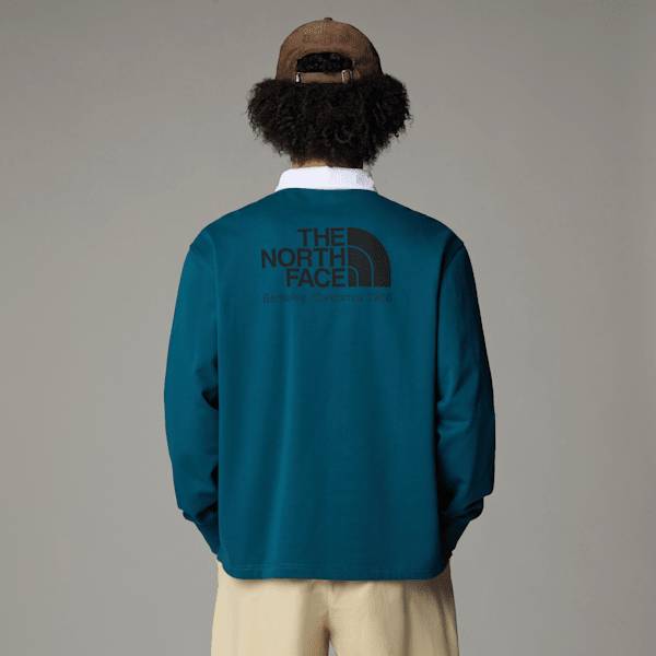 The North Face Men's Heritage Rugby Sweatshirt Midnight Petrol