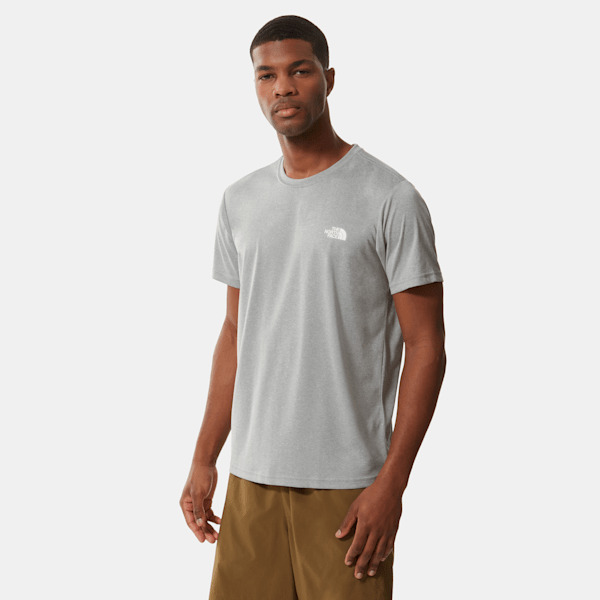 The North Face Men’s Reaxion Amp T-shirt Mid Grey Heather | LYBSTORE