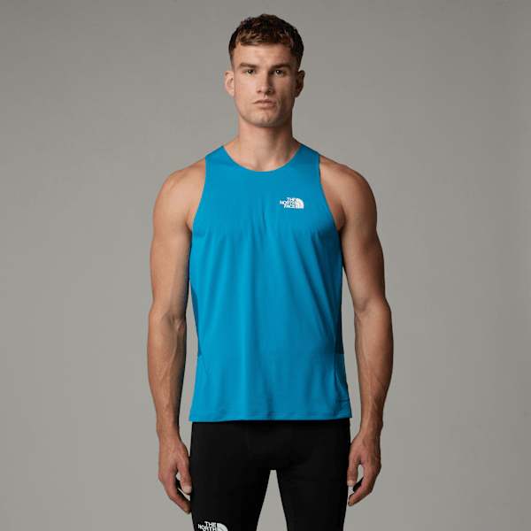 The North Face Men’s Summit High Trail Run Tank Top Sapphire Slate-blue Moss