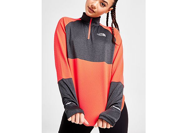 The North Face Run 1 4 Zip Top Orange