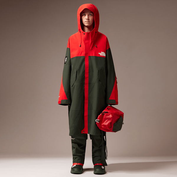 The North Face The North Face X Undercover Soukuu Geodesic Shell Jacket Dark Cedar Green-high Risk Red