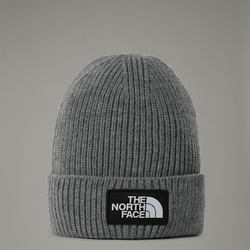 The North Face Tnf Logo Box Cuffed Beanie Tnf Medium Grey Heather One