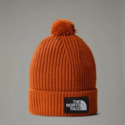 The North Face Tnf Logo Box Pom Beanie Earthen Copper One