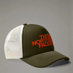 The North Face Tnf Logo Trucker Cap Forest Olive-tnf Orange-tnf White One