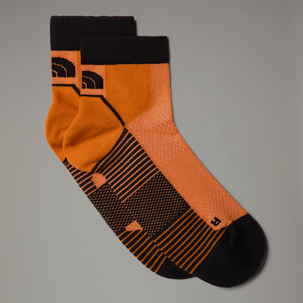 The North Face Trail Run 1/4 Socks Vivid Flame-tnf Black