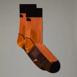 The North Face Trail Run Crew Socks Vivid Flame-tnf Black