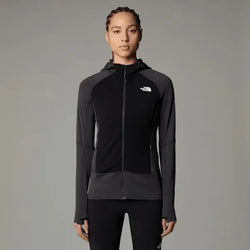 The North Face Women’s Bolt Polartec® Power Grid™ Hooded Jacket Asphalt Grey-tnf Black-npf