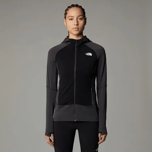 The North Face Women’s Bolt Polartec® Power Grid™ Hooded Jacket Asphalt Grey-tnf Black-npf