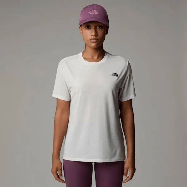 The North Face Women's Foundation Linear Side T-shirt White Dune