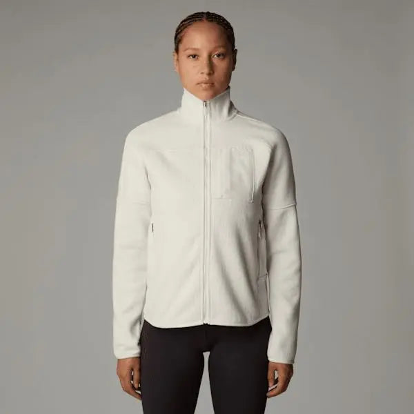 The North Face Women's Front Range Fleece Jacket White Dune Heather